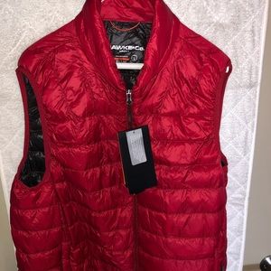 Red Down Vest